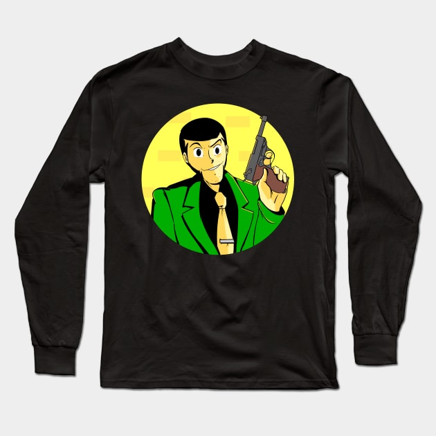 lupin iii Long Sleeve T-Shirt by inkpocket